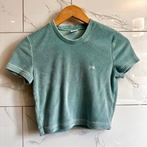 Aritzia TNA Terry Cloth Set Tee (Matching Skirt Available)